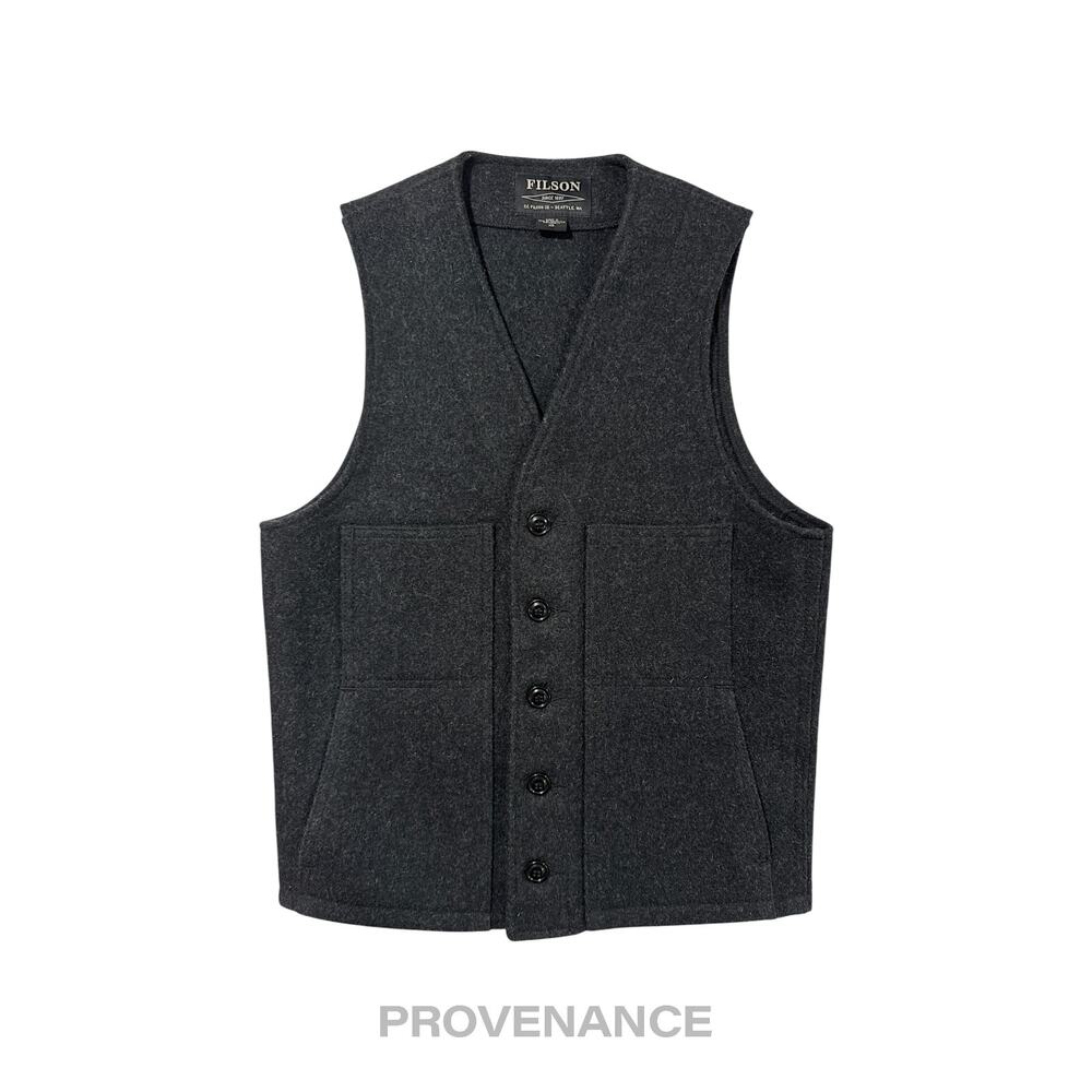 🔴 Filson Mackinaw Wool Vest - Charcoal 36